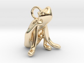 cat_019 in 14k Gold Plated Brass