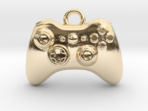 Xbox Controller Pendant necklace all materials in 14K Yellow Gold