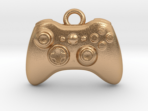 Xbox Controller Pendant necklace all materials in Natural Bronze