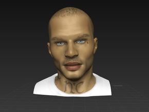 Jeremy Meeks a.k.a. Handsome Felon in Full Color Sandstone