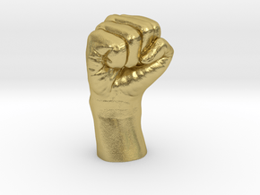 Fist in Natural Brass