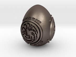 GOT House Targaryen Easter Egg in Polished Bronzed-Silver Steel