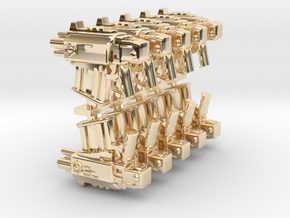 Shtormbolter SET10 in 14k Gold Plated Brass