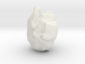 Asteroid in White Natural Versatile Plastic
