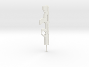 1:3 Miniature Tavor TAR21 Assault Rifle in White Natural Versatile Plastic