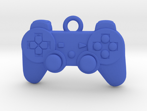 PlayStation Controller Pendant all materials gamer in Blue Processed Versatile Plastic