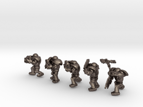 SPACEMARINER SQUAD in Polished Bronzed-Silver Steel