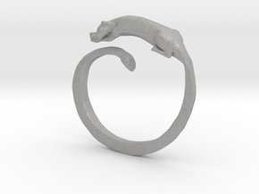 Sleeping Lioness Ring in Aluminum