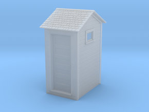 HO Great Northern Single Privy with Windows in Smooth Fine Detail Plastic