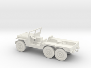 1/72 Scale 6x6 Jeep MT Tug in White Natural Versatile Plastic