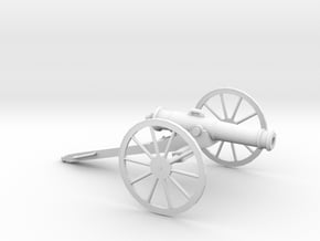 1/48 Scale American Civil War Cannon 24-pounder in Tan Fine Detail Plastic