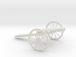 1/48 Scale American Civil War Cannon 1841 6-Pounde in White Natural Versatile Plastic