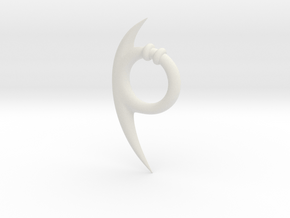 Orochimaru's earrings in White Natural Versatile Plastic: Small