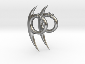 Orochimaru's earrings in Natural Silver: Large