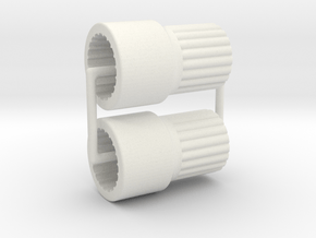 AR60 lockout-V7-bearing inside-11-Short-X2 in White Natural Versatile Plastic