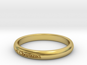 Ring of the Silver Tongue in Polished Brass: 5 / 49