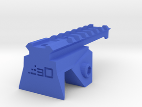 Blasterdizer Top Picatinny Rail (Short) for Stryfe in Blue Processed Versatile Plastic