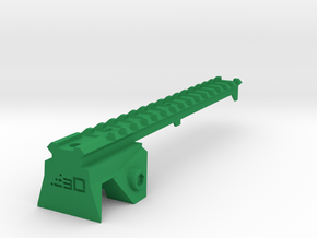 Blasterdizer Top Picatinny Rail (Long) for Stryfe in Green Processed Versatile Plastic