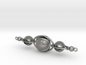 Interlocking necklace in Natural Silver (Interlocking Parts): Medium