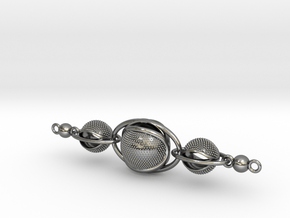 Interlocking necklace in Polished Silver (Interlocking Parts): Medium