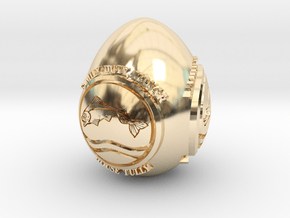GOT House Tully Easter Egg in 14k Gold Plated Brass
