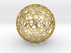 60 circle sphere in Polished Brass