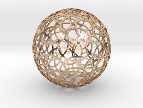 60 circle sphere in 14k Rose Gold Plated Brass