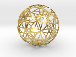 Stripsphere  30 in Polished Brass