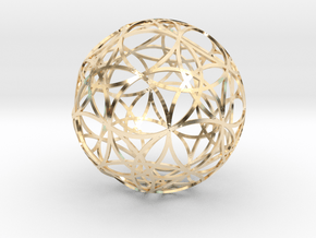 Stripsphere  30 in 14k Gold Plated Brass