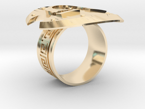 Omega Ring in 14k Gold Plated Brass: 10 / 61.5