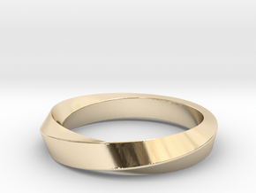 iRiffle Mobius Narrow Ring I（Size 12.5) in 14K Yellow Gold