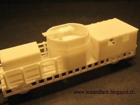 1/144 German Beton Flak train in White Natural Versatile Plastic