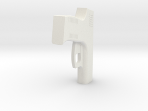 1:3 Miniature Taurus Handgun in White Natural Versatile Plastic