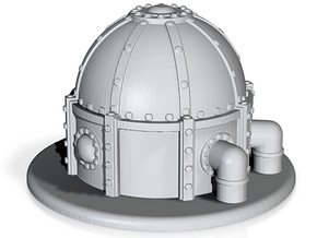 Industrial dome Epic WH40k 1.5" tall in Tan Fine Detail Plastic