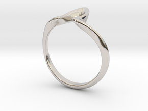 Cadmia Ring in Rhodium Plated Brass: 5 / 49
