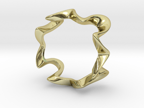 Algaroth Ring in 18k Gold Plated Brass: 6 / 51.5