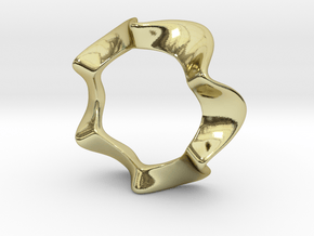 Amylene Ring in 18k Gold Plated Brass: 6 / 51.5