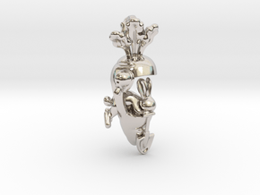 A Bunny's Lunch in Rhodium Plated Brass