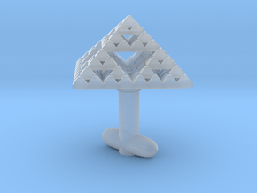 Pyramidal Cufflink in Smoothest Fine Detail Plastic
