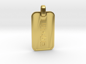 CS:GO - Dogtag Ringed in Polished Brass