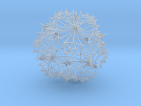 Hyperbolic Icosahedral Honeycomb  in Smooth Fine Detail Plastic
