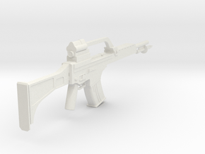 1:6 Heckler and Koch G36 with Bayonet in White Natural Versatile Plastic