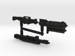 Earth Wars Weapon Set (3mm, 5mm) in Black Premium Versatile Plastic: Small