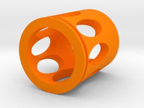 Rex Muzzle Flash Hider for Nerf Modulus in Orange Processed Versatile Plastic