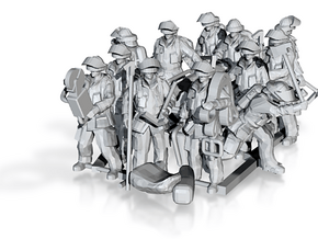 1/87 firefighters set 2 FUD ONLY in Tan Fine Detail Plastic