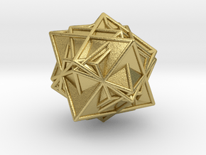 Metatron´s Cube in Natural Brass