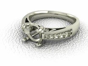 Classic 1ct Solitaire  in 14k White Gold