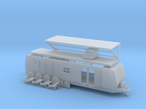 'N Scale' - 38' Camp Trailer in Smooth Fine Detail Plastic