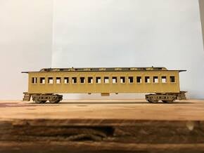 Central Pacific Commissioners Car (Ho Scale) in Tan Fine Detail Plastic