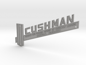 Vespa Cushman Emblem/Name Plate Piaggio #92628 in Aluminum